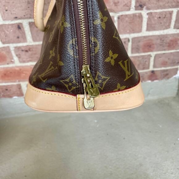 Louis Vuitton Vintage Alma Monogram PM Bag Purse Handbag Hand NEW VACHETTA - Picture 16 of 16